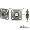 A & I Products Bearing, Flanged Disc; Square Bore, Re-Lubricatable 7" x7" x2" A-FD209RM-I - alternate 1